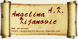 Angelina Kijanović vizit kartica